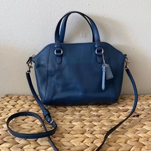 Coach Blue Leather Crossbody